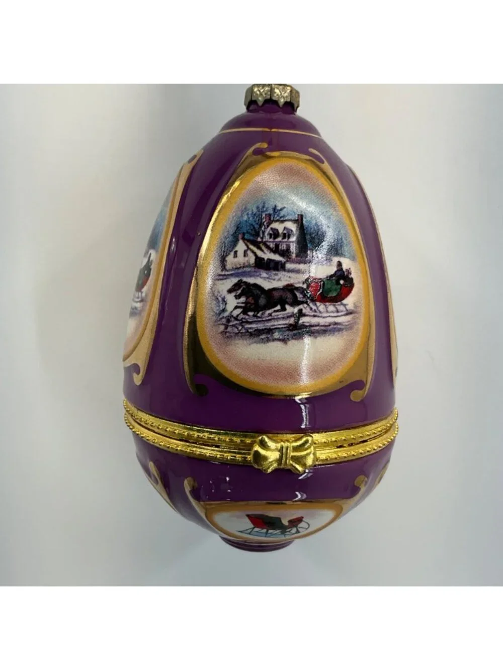 Mr. Christmas Musical Egg Ornament Valerie Parr Hill (Not working)